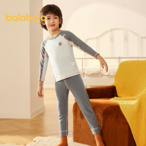 Balabala Kids Thermal Underwear Set Autumn-Winter Thickened Boys Comfortable Autumn Pants And Top