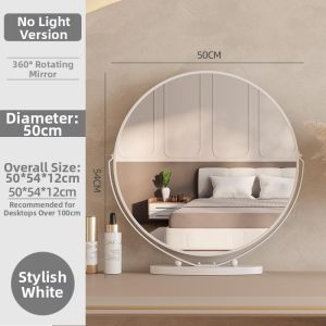 LIWAN | Smart LED Makeup Mirror Bedroom Desk Creamy Style
