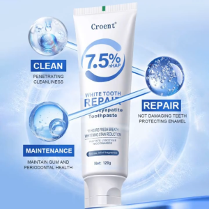 Hydroxyapatite Toothpaste Anti-Sensitivity Fresh Breath Reduces Tooth Stains Bright White Fragrance Nursing Care Toothpaste 120g
