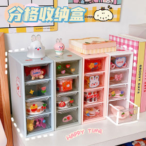 [HÀNG CÓ SẴN] Tủ Mini Ngăn Kéo Trong Suốt Để Bàn Đựng Trang Sức Mỹ Phẩm (Có Sticker)