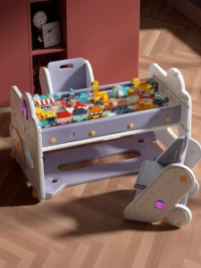 Lechin | Large Folding Educational Building Block Drawing Table For Boys and Girls