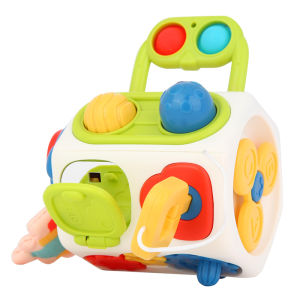 Orzbow Newborn Puzzle Toys Baby Multi Functional Hand-held Ball Early Education Toy Busy Cube for Toddlers 1 Years Old