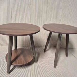 CTR Meja Kopi Coffee Table Round Corner Tea Sofa Side Bedside Desk Meja Bulat Meja Tepi Katil melamine