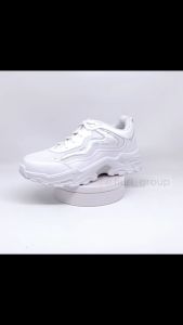 FIURI - PRO ATT - LDN 510 33-40 FULL PUTIH - SNEAKERS BERTALI KANVAS SOL KARET PEREMPUAN - SEPATU KETS TRENDY WANITA DEWASA - SEPATU CASUAL KERJA KULIAH SEKOLAH SD SMP SMA BERTALI CEWEK MURAH PROMO DISKON BONUS KAOS KAKI