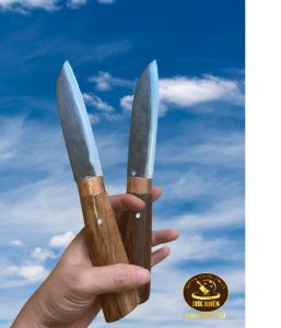 Dao gọt hoa quả Mộc Nhiên Blades hàng rèn thủ công từ nhíp xe ô tô sắc bén