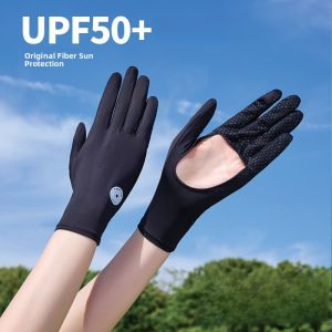 MiiOW | Outdoor Cycling Sun Protection Gloves Womens Summer UV Protection Ice Silk Touchscreen Gloves Breathable Anti-slip Hollow Hand
