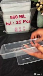 THINWALL DM ISI 25 SET/ KOTAK MAKAN PLASTIK /TEMPAT SATE BAKSO SOSIS MURAH