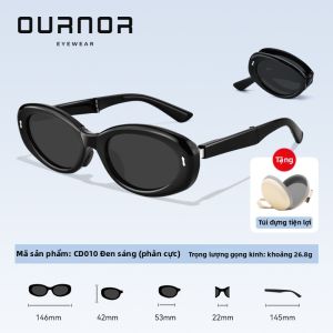 OURNOR | Kính Mát Gọng Mèo Chống Tia UV Chất Liệu Nhẹ Có Thể Gập