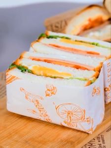 100Pcs Baking Wax Paper Sandwich Wrapper Paper Dessert Bread Burger Food Wrapping Greaseproof Paper Pad Paper