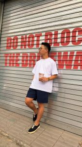 【BUY 1 TAKE 1】Waffle Plain Oversize T-shirt for Men Women pro club Fashion Neck Round Tshirt