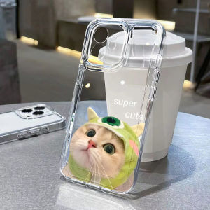 Cute Cat Case For iPhone 17 Pro Max Cases iPhone 16 15 11 12 13 14 Pro Max Air 16e X XS Max XR Shockproof Soft Anti-drop Cover