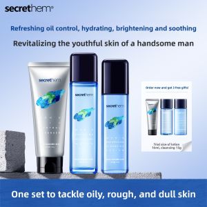 Moisturizing Hydrating Oil-Control Acne-Reducing Pore-Minimizing Skincare Set secrethem