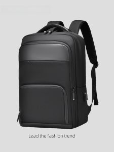 Large Capacity Expandable Business Commuter Bag Mens Backpack Suitable for Luggage Storage Double Shoulder Bag for Travel