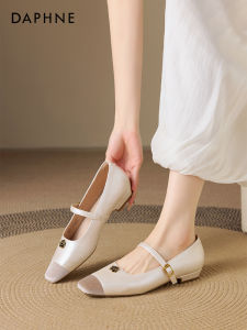 Daphne | Spring Autumn French Square Toe Mary Jane Shoes Strap