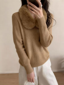 QINGNAER | Oversized Lazy Style Knit Sweater For Women