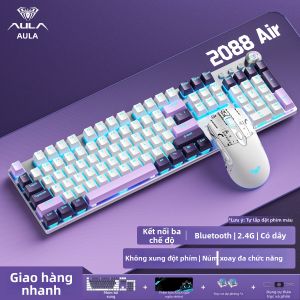 AULA | Bàn Phím Cơ Đa Chế Độ 108 Phím cho Gaming & Văn Phòng