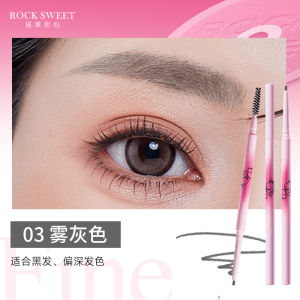Rock Sweet Heart Long-lasting Waterproof Sweat-proof Smudge-proof Eyebrow Pencil Easy-to-use for Beginners Wild Eyebrow