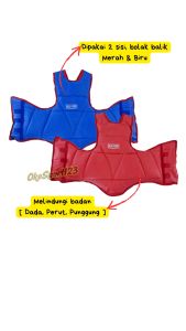 BODY PROTEKSI KARATE / TAEKWONDO BOLAK-BALIK – Pelindung Dada Cocok untuk Latihan