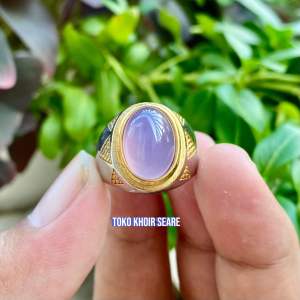 CINCIN BATU ANGGUR LAVENDER SUPER MEWAH MINIMALIS