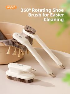 pracra | Shoe Safe Soft Bristles Rotatable Cleaning Brush