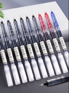 Bút bi nước thẳng khô nhanh 05mm màu đen bút trung tính phong cách ins đồ dùng văn phòng bút nước học sinh văn phòng phẩm bán buôn