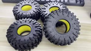 `4Pcs 1.9 Inch RC Rubber Rock Crawler Tyres OD120mm Fit For 1/10 RC Crawler Car TRX4 TRX6 SCX10 II III AX10 Wraith Upgrade Parts