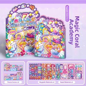 LOOM LUXE | Magnetic Quiet Book Princess Dress-up Sticker Toys For Girls