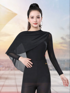 DANBAOLUO | Premium Slimming Black Ballroom Dance Practice Wear