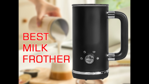 LAHOME Electric Milk Frother 4-in-1 Hot & Cold Milk Rich & Creamy Foam With Non-stick Coating 300ml
