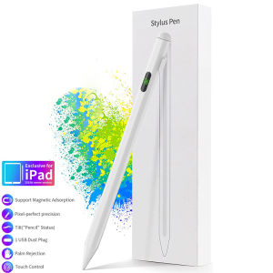 Stylus Pen for iPad 2018 and Newer VersionLED Digital Display Active PencilMagnetic AdsorptionTilt SensitivityTouch Control