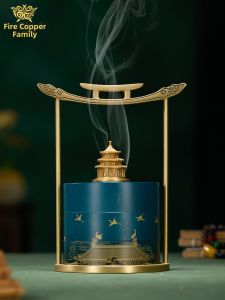 DATONGSHIJIA | Ruihe Prosperity Handle Incense Burner Vintage Brass