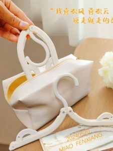 Portable Travel Foldable Clothes Hanger Space Saving Plastic for Laundry And Drying Clothes Home Student Dormitory Use