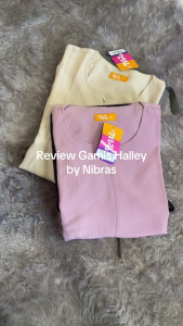 Baru Nibras Koko Halley Viano Linen Full Kancing Saku Depan Tidak Mudah Kusut Lengan Pendek