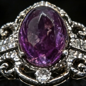 Simple design best-selling classic everyday amethyst ring