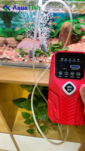 Máy sục khí oxy tích điện Baoyu BY A5 và BY A6 (máy khỏe êm tích điện dài tặng kèm dây và quả sủi)