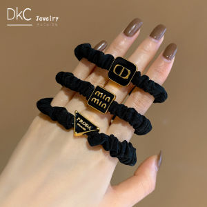 DKC Trang Sức Phụ Kiện Chữ C Mới Nhất Dòng Màu Đen Dây Buộc Tóc Thời Trang Phong Cách Hàn Quốc Phụ Kiện Tóc Cho Nữ