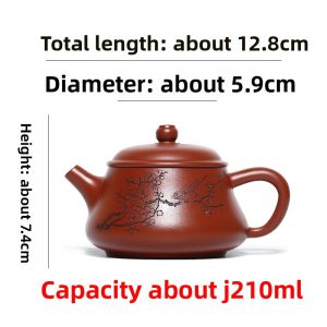 CANGHUTIANXIA | Handmade Engraving Yixing Zisha Teapot for Gongfu Tea