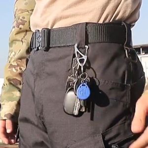 Puzzle Clasp Hook Stainless Steel Paracord Spring Quickdraw Carabiner EDC Snap Buckle Keyring Keychain