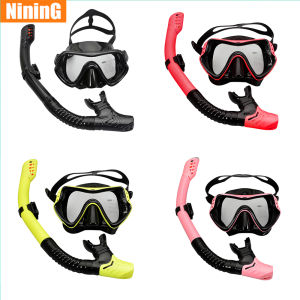 Professional Diving Goggles Snorkel Snorkel Diving Mask Adult Youth Snorkeling Set Anti-Fog Swimming Goggles Easy Breath Tube Set Snorkel Mask