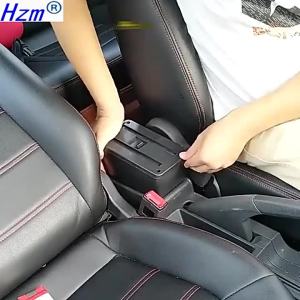 Hộp Đựng Đồ Tỳ Tay Mitsubishi Attrage Mirage Bằng Da/nhựa ABS Phụ Kiện Ô Tô Tương Thích Với Dodge Attitude Space Star