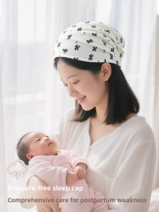 JIFANPAUL | Anti-Wind Cotton Hat for Pregnant Women and Postpartum Mothers