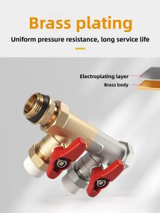 danxilu | Copper Wall Hung Boiler Valve F-Type Three-Way Ball Valve