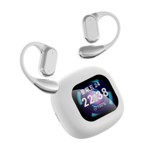 AI Smart Translation Bluetooth Headphone LCD Touch Wireless Ear Hook Headsets Multi-functional Acitve Noise Reduction Earphone