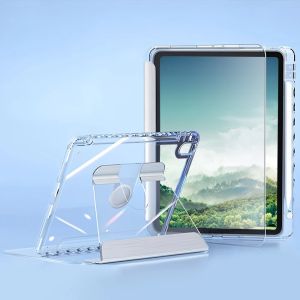 For iPad 2024 Air 6 11 iPad Pro 11 12.9 13 10 Gen 10.2 9th 8th 6th 5th 9.7 inch Air 4 5 10.9 Mini 7 6 Smart Transparent Case