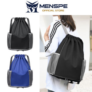 MENSPE Sports Backpack Fashionable Basketball Backpack Drawstring Backpack Bag Outdoor Waterproof Gym Backpack Large Capacity Training Bag Dry Wet Separation Portable Travel Yoga Swimming Bag for Men Women