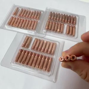 2/10/20PCS MB15AK MIG Welding Torch Contact Tip Holder 25x6mm MB-15AK Nozzles M6 Torch Power Nozzle Welding Tools Accessories
