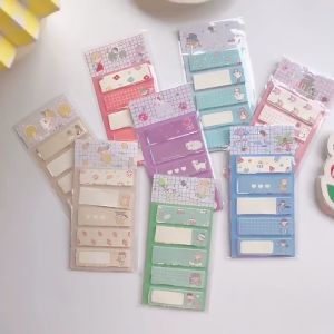 Bestella💗COD Stiker Indeks Kartun Lucu Label Stiker Lengket Persegi Panjang yang Dapat Dilepas