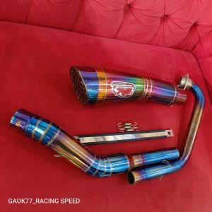 Knalpot R9 h2 pelangi Vixion Satria Sonic Mx R15 Gsx Cbr150r cb150r supra gtr verza Byson cs1 dll