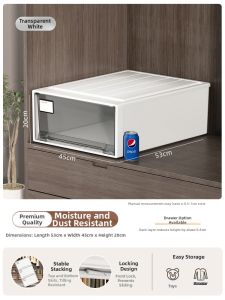 youqin | Drawer Style Transparent Durable Storage Box
