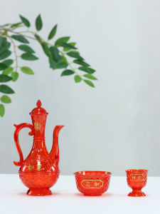 Đồ Trang Trí Nhà Màu Đỏ Tách Trà Nhỏ Tách Đựng Nước Và Rượu Khay Đựng Đồ Dùng Ăn Uống Để Kính Cẩn Phật Và Tổ Tiên Trang Trí Nhà